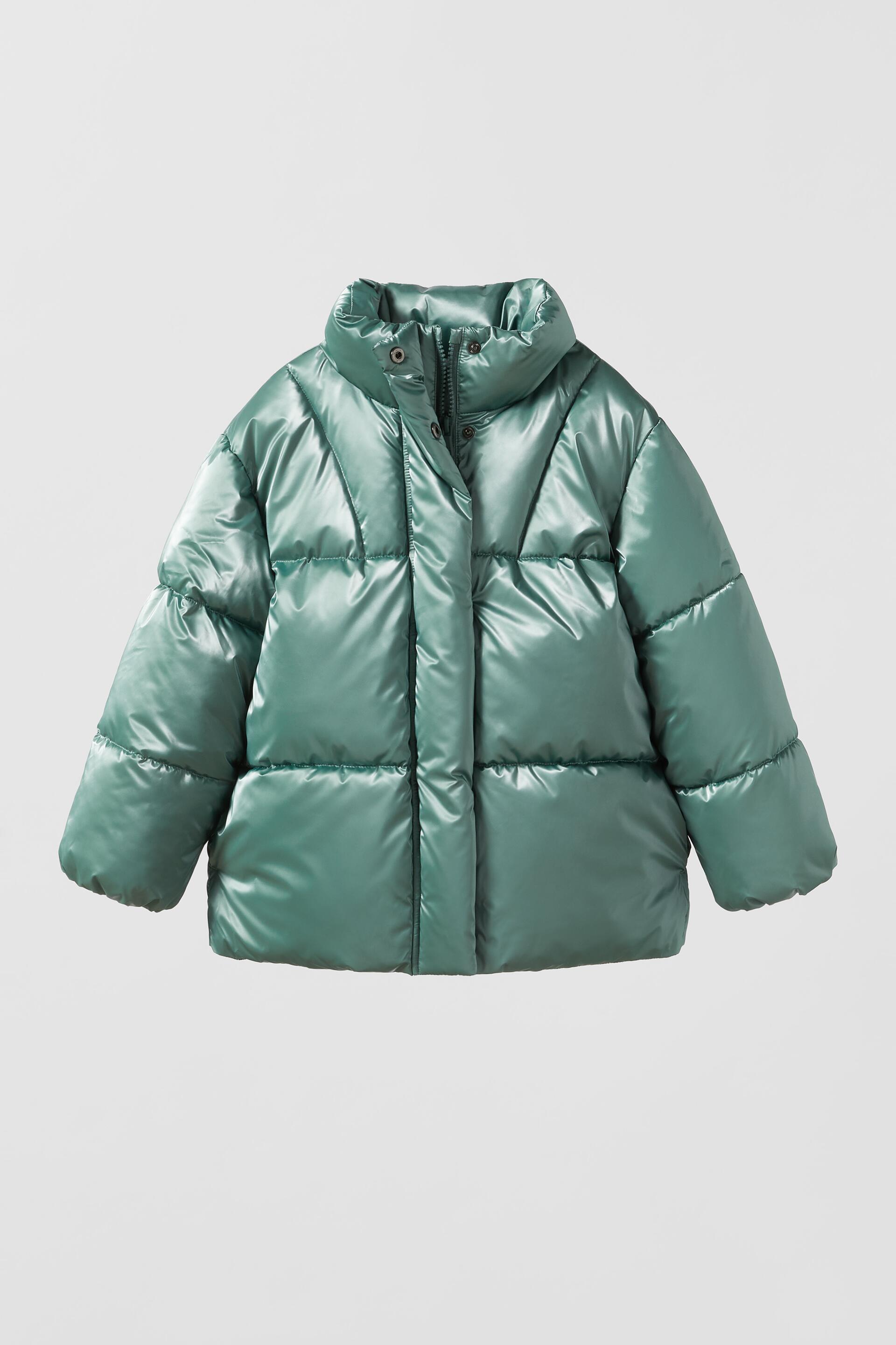 Zara Oversized Button Down Puffer online Coat